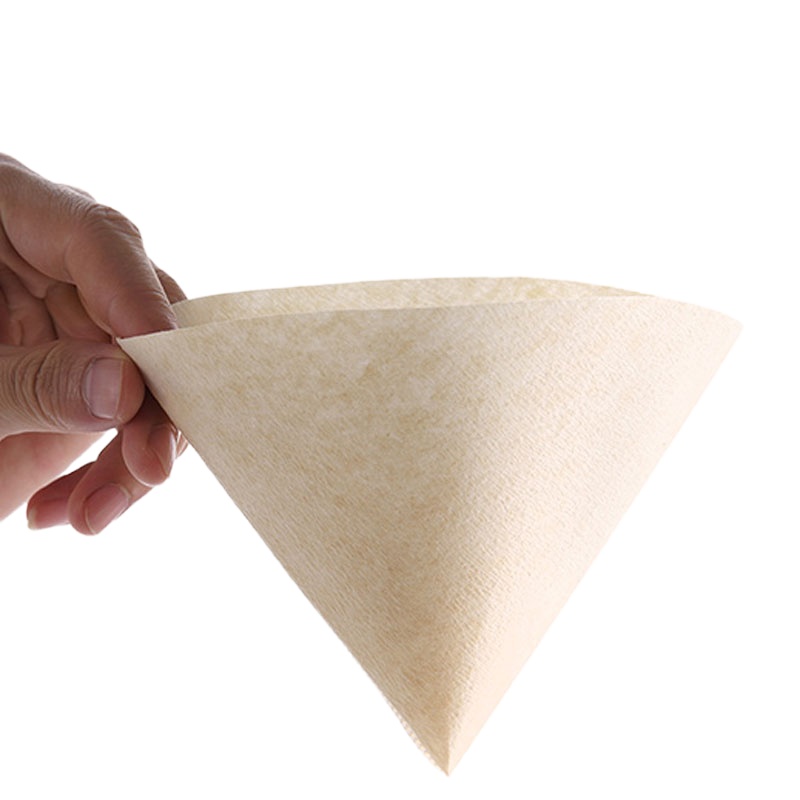 得力企业定制 手冲咖啡滤纸蛋糕杯折纸滤杯波纹漂白滤纸