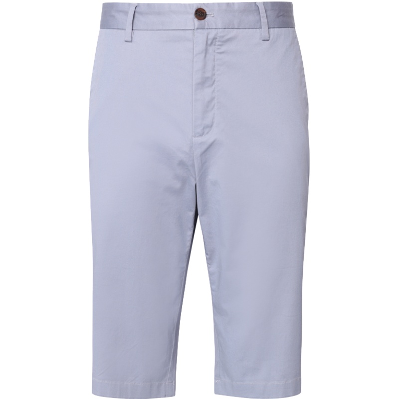 鄂尔多斯ERDOS 春夏棉质百搭直筒纯色五分裤男士休闲裤