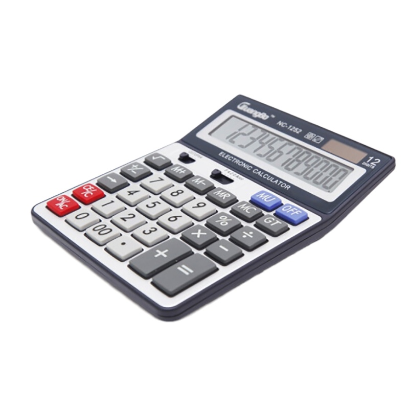 广博(GuangBo) NC-1252 桌上型计算器 多功能商务会计计算器 大按键 大屏幕显示 桌上型计算器 1只装