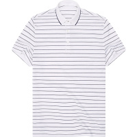 布先生新款商务翻领短袖T恤 透气桑蚕丝大码职场男装AT10957