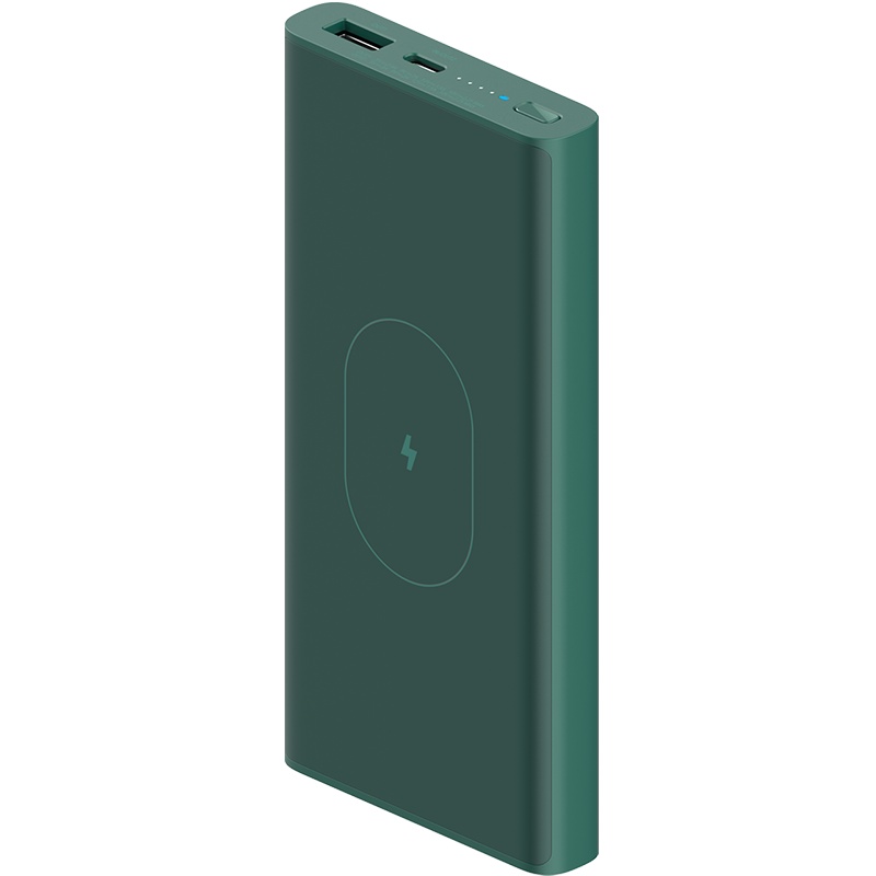 ZMI紫米 10000mAh无线充移动电源10W无线输出22.5W快充PD18W充电宝适用于苹果14华为小米通用墨绿色