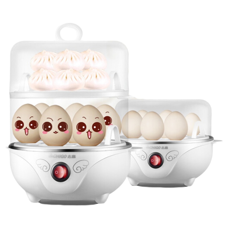 志高(CHIGO)ZDQ203 双层带碗煮蛋器白