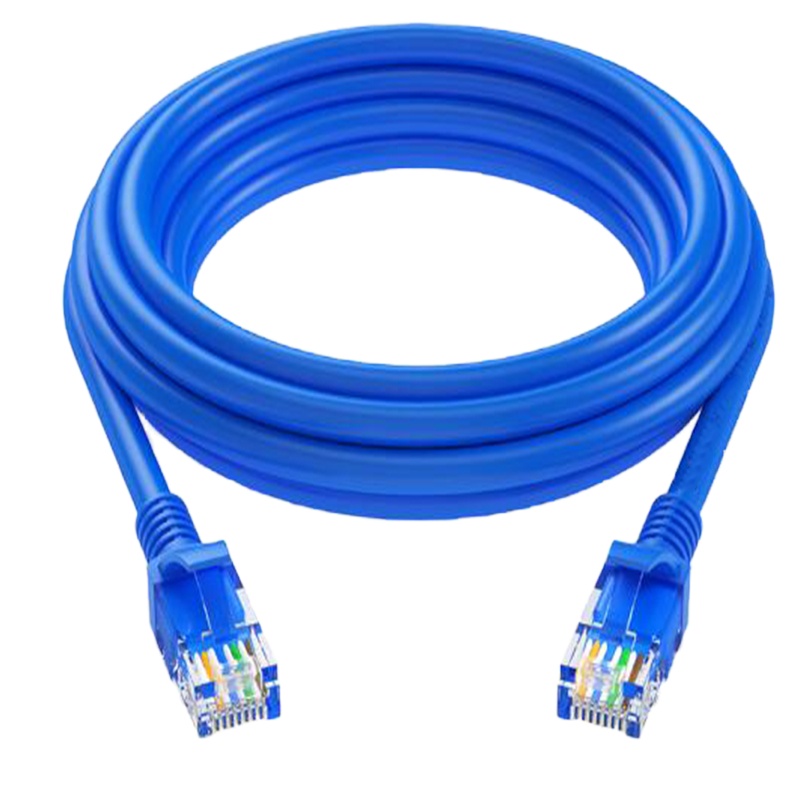 优族(youzu) 超五类网线 百兆网络连接线 超5类成品跳线 电脑宽带非屏蔽八芯双绞线 蓝色 20米