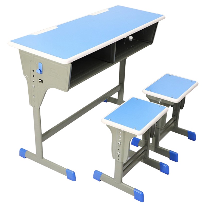匡大课桌椅学校培训班辅导班写字桌可升降加厚学习桌双人位 KDT499