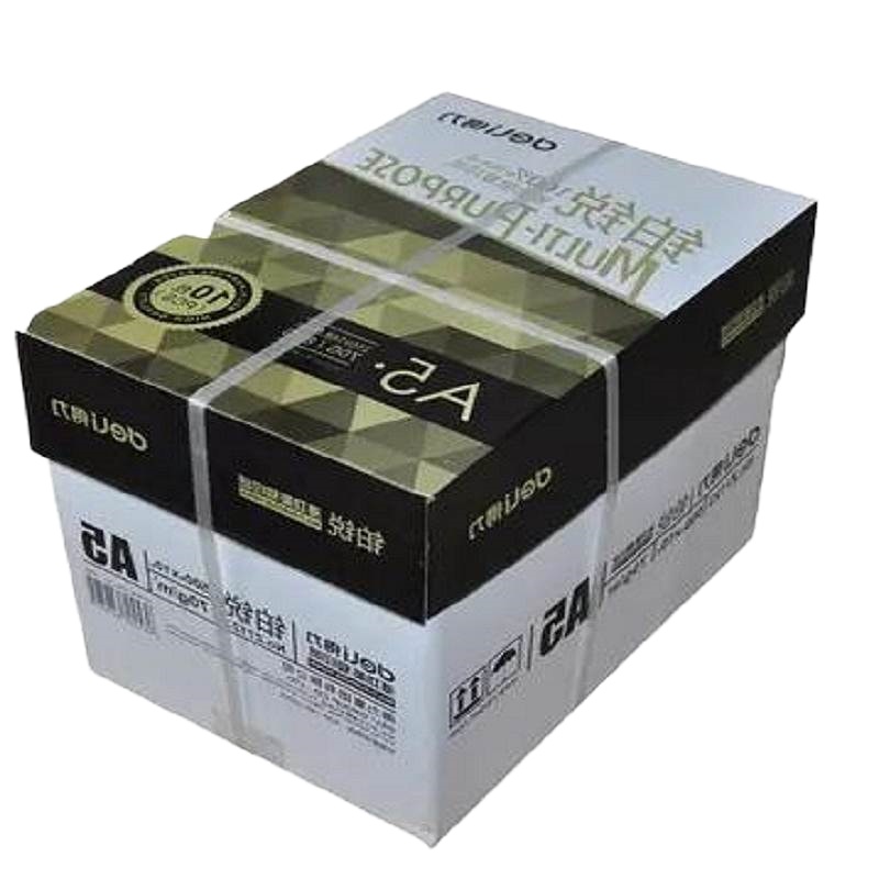 得力Z7123铂锐复印纸A5-70g-10包(白色)(包)