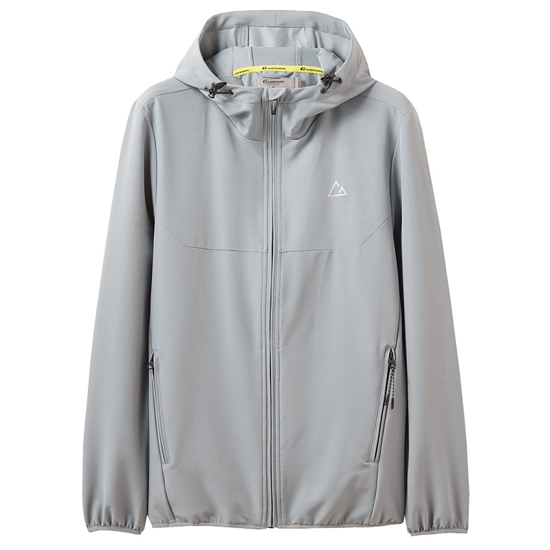 佐丹奴男运动夹克衫男装薄款印花外套男生连帽茄克衫01079009