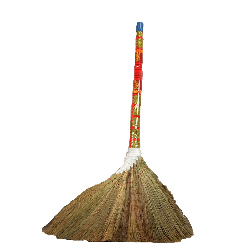 10把装 木杆凤尾草扫把 软芒草笤帚扫帚草编扫帚 送货上门