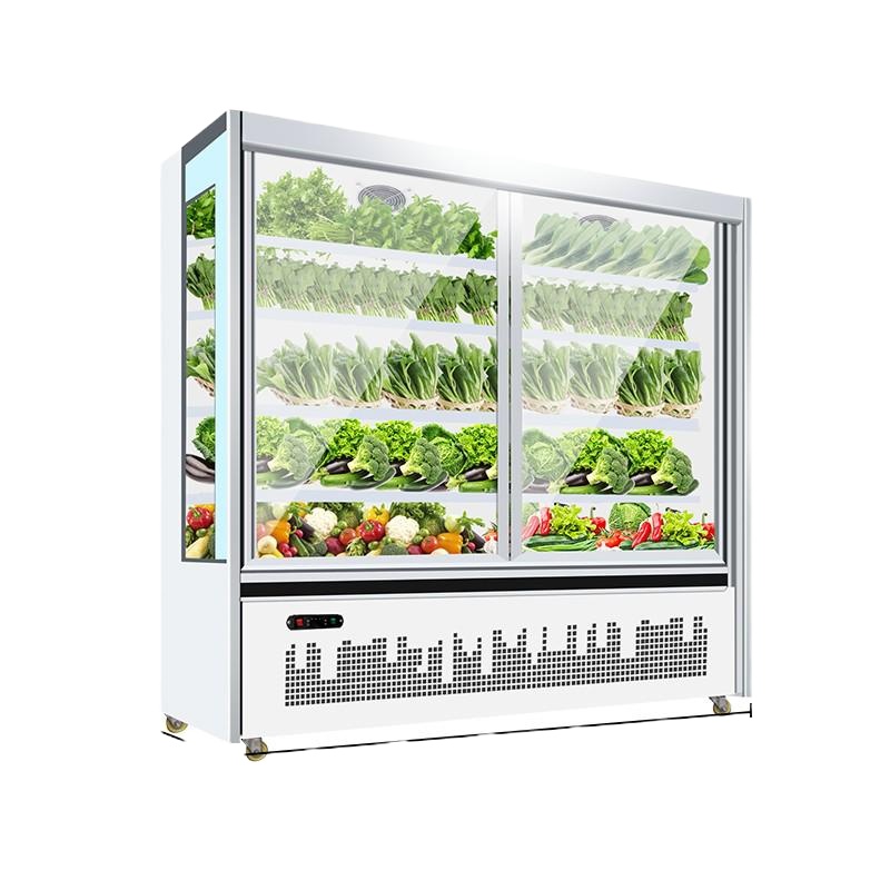 希冷（XILEN）风幕柜水果保鲜柜展示柜冷藏饮料柜酸奶啤酒柜商用冰柜超市生鲜蔬菜保鲜柜 经典款4000*700*1900