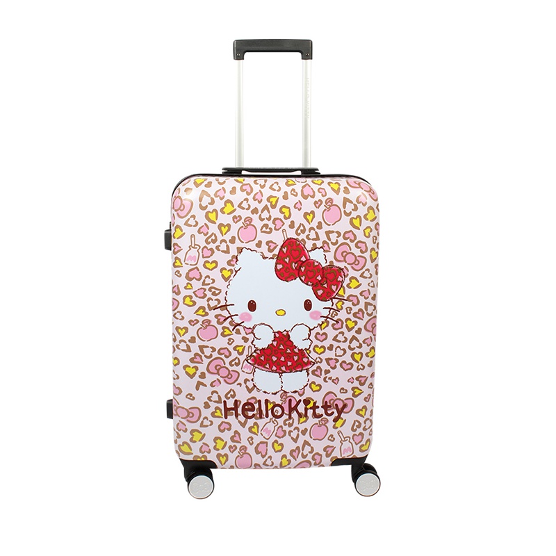 HELLO KITTY 印花设计hellokitty系列ABS拉杆箱 24寸 猫咪印花粉