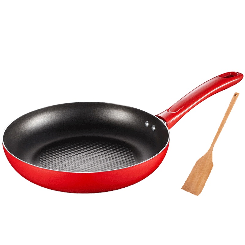 爱仕达(ASD) 24CM少油烟不粘锅平底锅煎锅煎蛋煎饼锅牛排煎锅(红色) WG8224ER