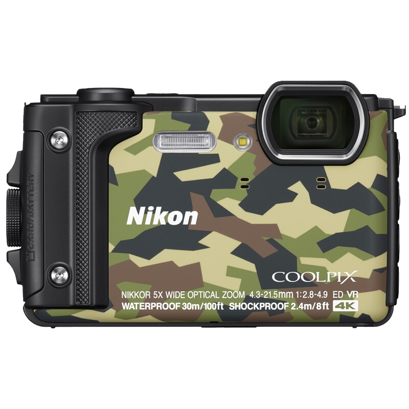 尼康(Nikon) COOLPIX W300s (迷彩色)数码相机 约1605万像素 3英寸屏
