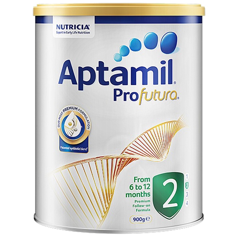 澳洲爱他美aptamil2段白金版奶粉900g 6-12个月 新西兰奶源
