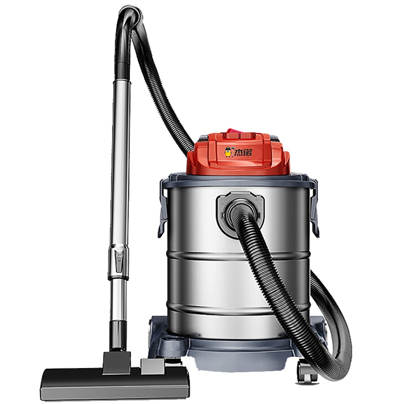 杰诺吸尘器JN302-20L干湿两用大吸力大功率桶式家用商用吸尘器 1400w 红色