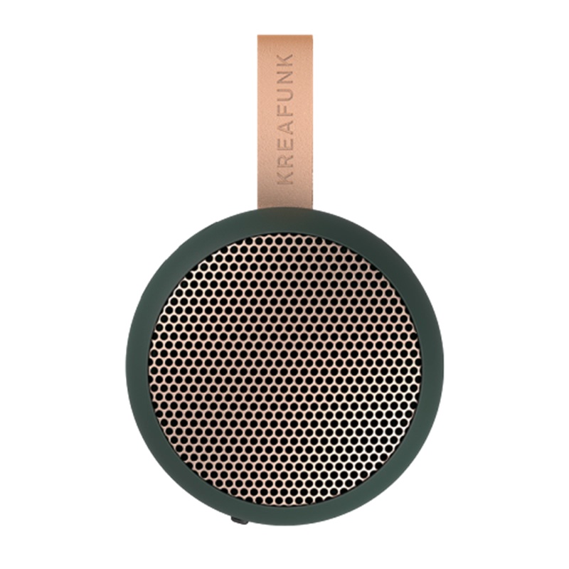 丹麦Kreafunk aGo北欧小型迷你通话无线便携防水防尘户外蓝牙音箱 深绿色