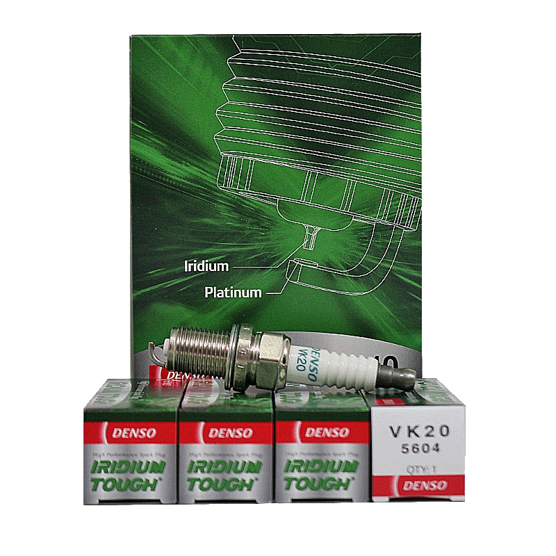 电装(DENSO)铱金火花塞VK20适配RAV4/捷达/奥迪A4/A6L/A4L/瑞虎/天语/帕杰罗/翼神(单支装)