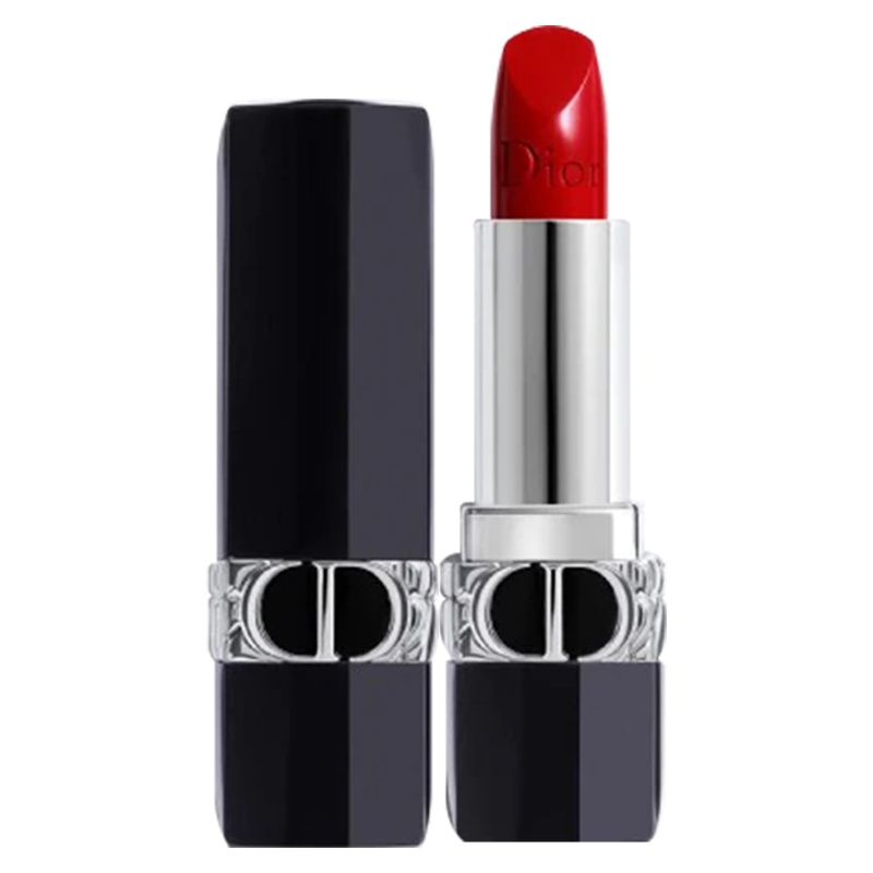 Dior迪奥烈焰蓝金口红999缎光3.5g正品礼盒装 经典正红