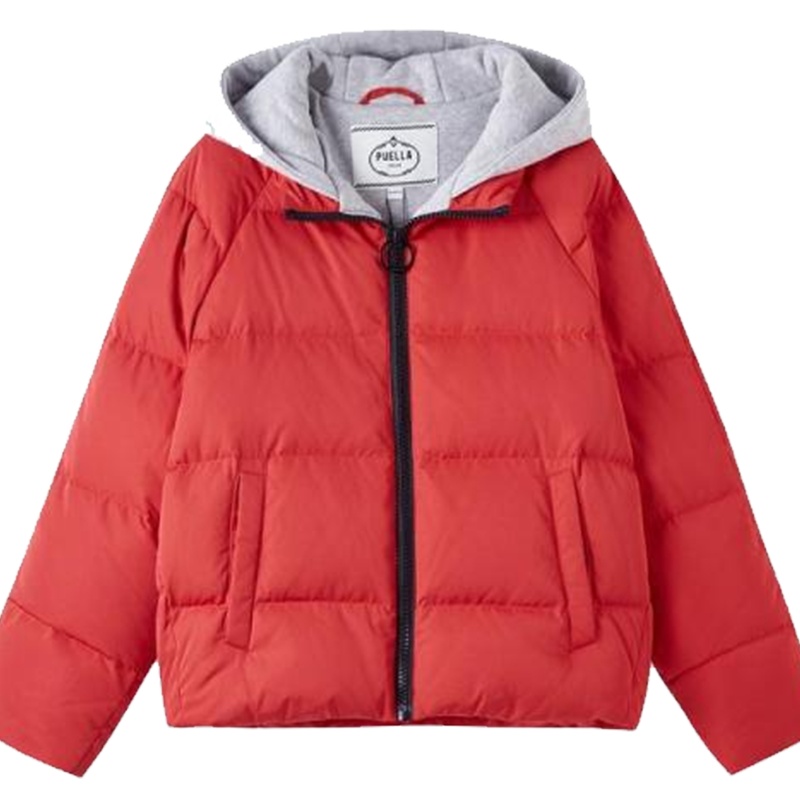 【专柜同款】冬季短款加厚保暖字母潮流连帽外套女羽绒服20012303