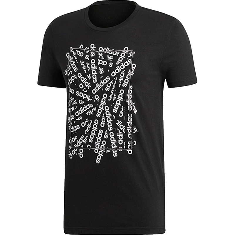 Adidas阿迪达斯男装2019春季新款圆领宽松休闲上衣短袖T恤DV3042