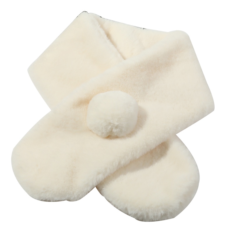 上海故事围巾女秋冬季韩版学生百搭日系原宿加厚仿獭兔毛围脖毛领