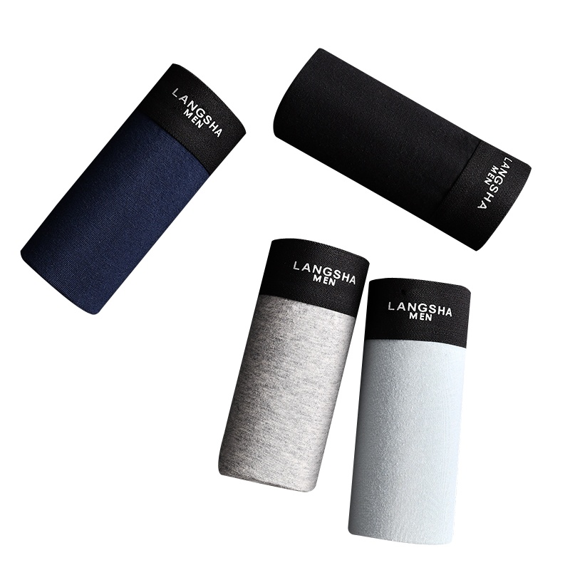 浪莎男士纯棉平角内裤8111款4条