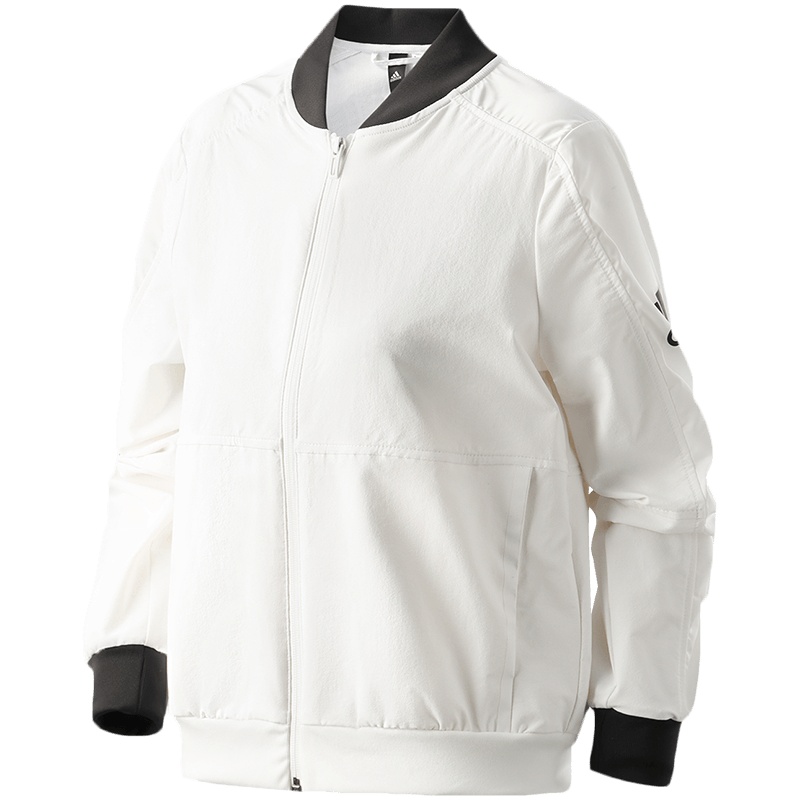 阿迪达斯女服外套跑步训练防风夹克休闲运动服GP0616