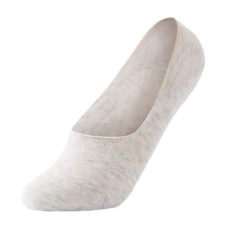 名创优品 两双装日系基础百搭女士船袜(米色) DMS