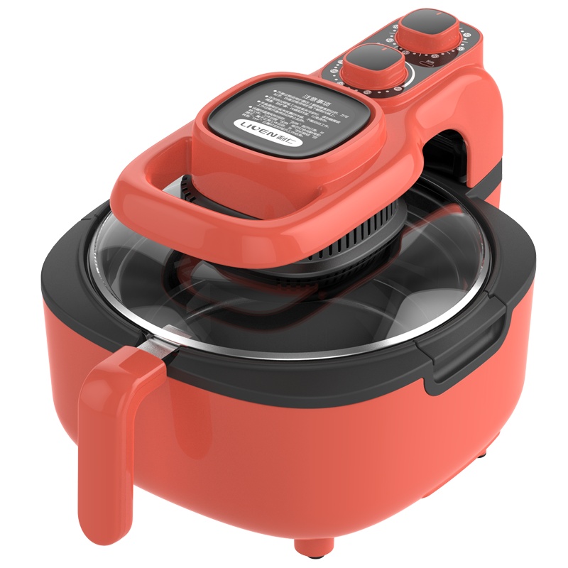 利仁(Liven)空气炸锅家用多功能无油煎炸无烟大容量热空气循环不粘烤架易清洗自动断电KZ-5M