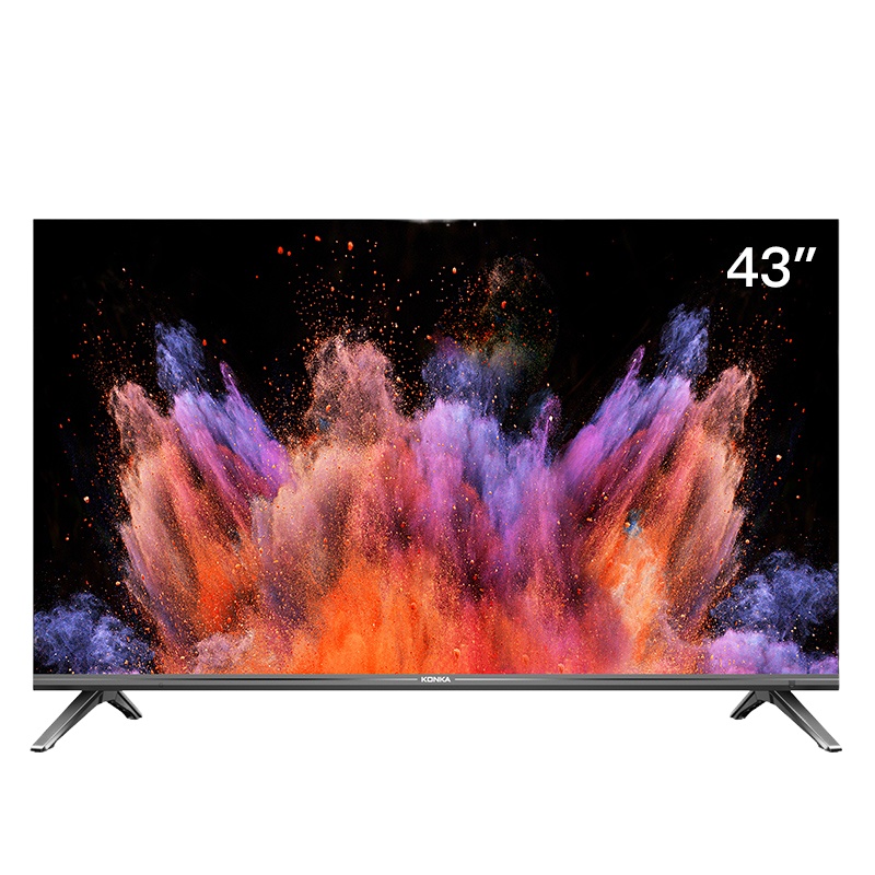 康佳(KONKA)LED43U5 43英寸全面屏 金属机身 4K超高清智能电视/显示器 护眼全面屏