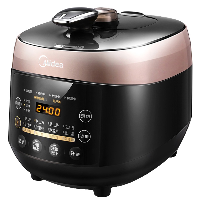 美的(Midea)电压力锅 4.8升双胆 智能电压力煲 家用电高压锅 WQS50F3