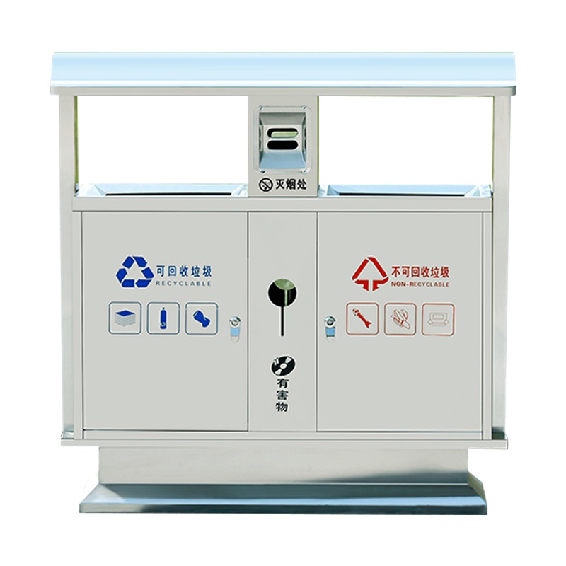 DXBG201/材质304不锈钢户外垃圾桶果皮箱环卫大号垃圾分类三四小区室外环保桶