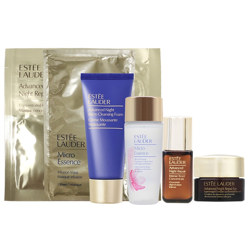 [国内专柜版]雅诗兰黛旅行护肤套装 小棕瓶4件套+微精华+洁面