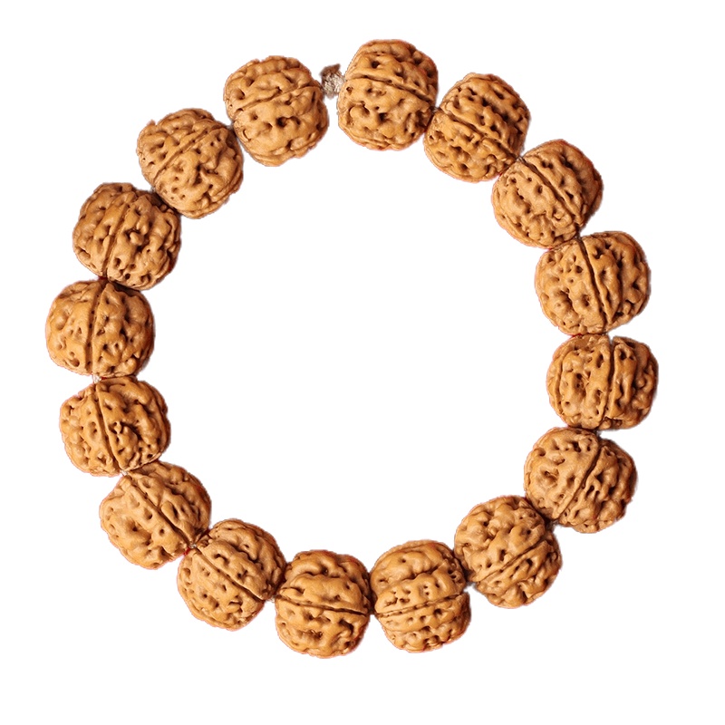 [梵心阁]男士佛珠手链印尼树祖小金刚菩提子原籽双龙纹单圈手串