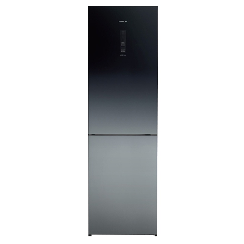日立(HITACHI) 328升双门变频冰箱触控自选变温 二级能效 双向冷冻保鲜 纳米钛过滤R-BF330JC(星空黑)