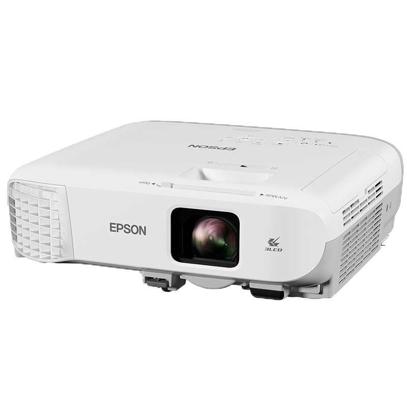 爱普生(EPSON) CB-970商务办公教学会议投影机+120英寸 4:3电动遥控幕布+升降吊架+高清线