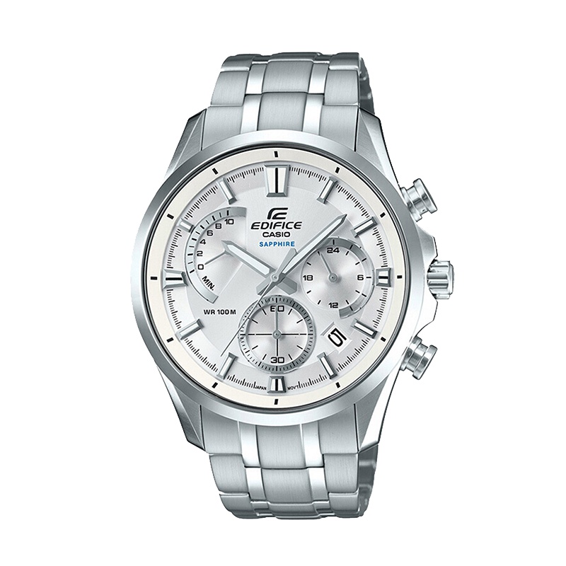 CASIO卡西欧 石英表 男 日韩品牌商务休闲多功能防水金属表带男士腕表EFB-550D-7A
