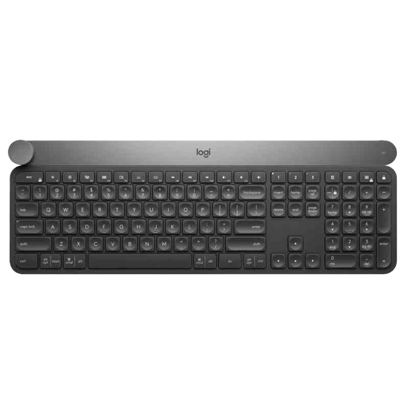 罗技( Logitech) Craft无线键盘-深灰 智能控制旋钮 蓝牙优联双模式连接 多设备连接切换