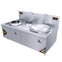 企购优品 一锅一炒商用不锈钢 电磁炉 20KW 1.8*0.95*.0.8m 大锅直径0.6m 0.7m