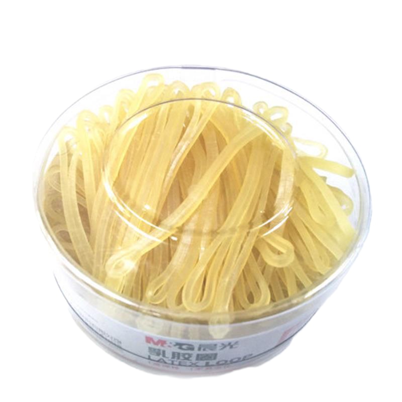 晨光文具ASC99331 橡胶圈 圆桶盒包装乳胶圈 橡皮筋皮筋50g 2盒装
