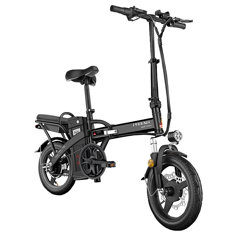 凤凰 新国标折叠电动自行车锂电池助力可折叠电瓶车小型代驾代步电动车