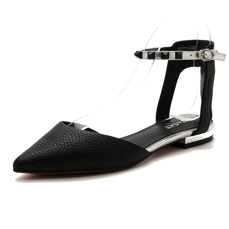 St&Sat/星期六商场同款牛皮尖头侧空凉鞋女鞋SS71114223