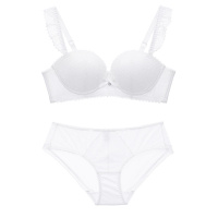 都市丽人优雅时尚蕾丝肩带性感女士文胸胸罩情趣内衣套装