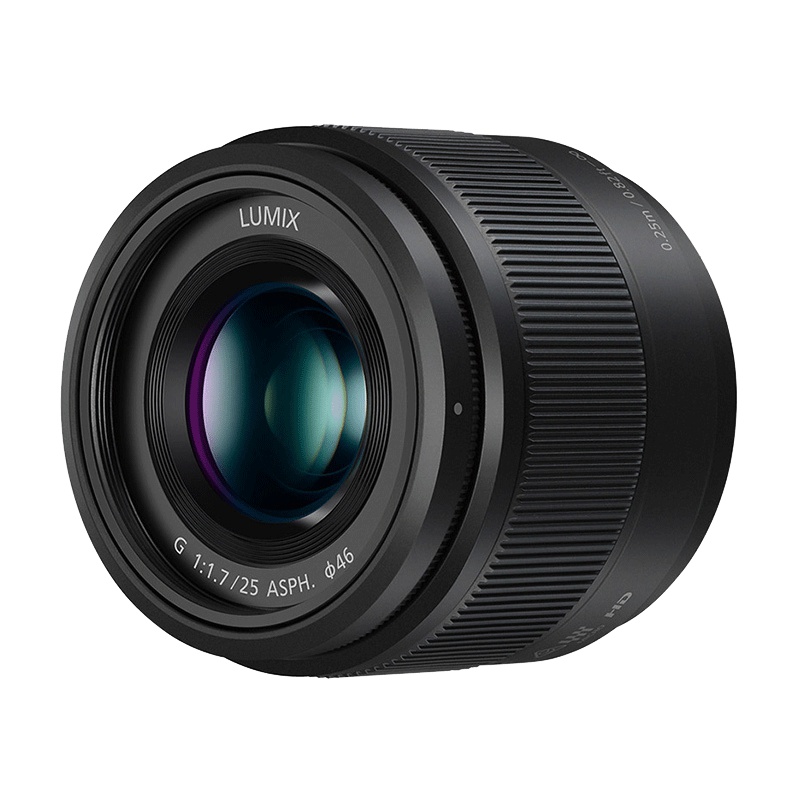 松下(Panasonic) H-H025GK( 25mm F/1.7 ) 标准定焦镜头 黑色 松下卡口 46mm