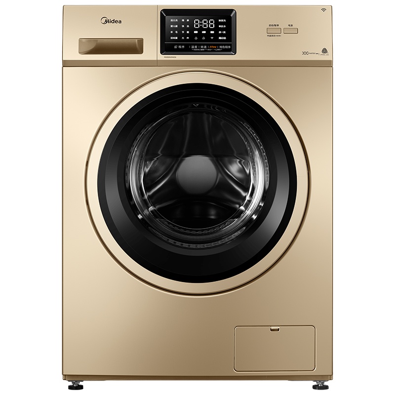 美的(Midea)10公斤智能家电变频滚筒洗脱一体洗衣机 BLDC电机 巴氏除菌洗 家用金色 MG100N31WDG