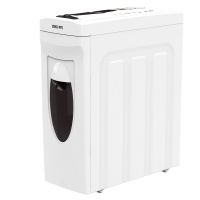 得力deli 9923碎纸机 落地侧抽式办公电动粉碎机/光盘卡 碎5张机箱式办公家用11L碎纸机