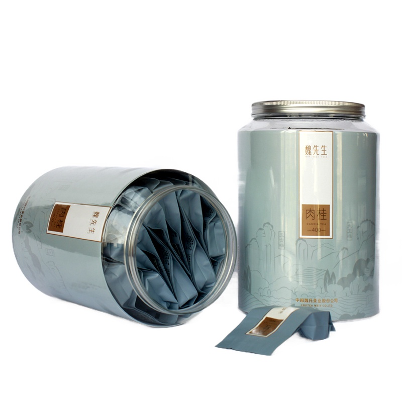 抖音同款 中闽魏氏[2罐装512g] 武夷岩茶浓香型肉桂茶 喝茶客 武夷岩茶大红袍茶叶 魏先生福建乌龙茶袋装 大罐装