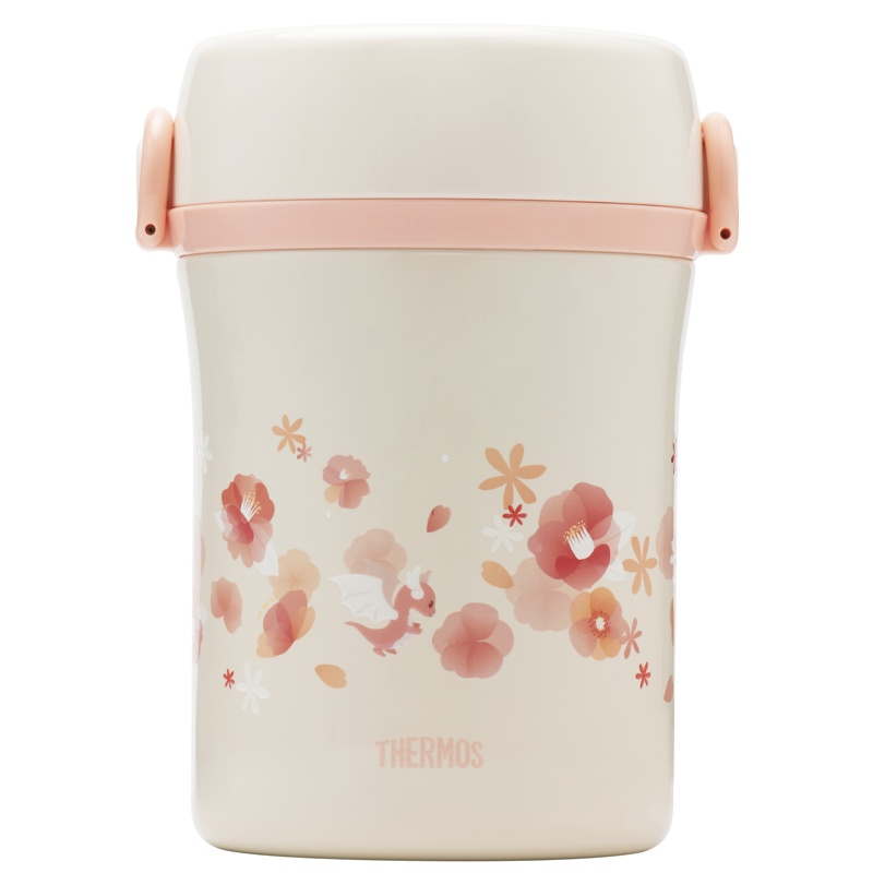 膳魔师,膳魔師(THERMOS)焖烧壶/焖烧杯 TCLA-470S OR(FL II) 470ml 朱一龙同款山茶花系列