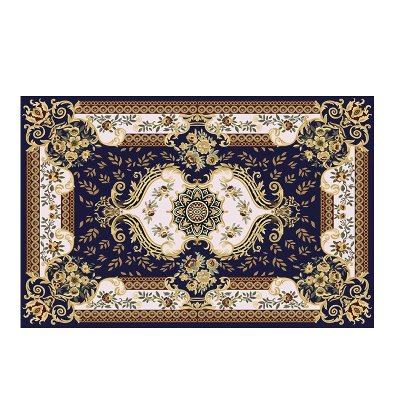 幸福派 欧式地毯简约现代美式轻奢中国风客厅沙发茶几卧室可机洗可定制现代简约地毯北欧客厅地毯铺满茶几毯家用沙发毯