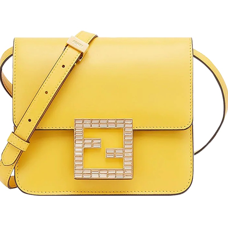 预定 FENDI芬迪 FAB 皮革手袋单肩包8BT325