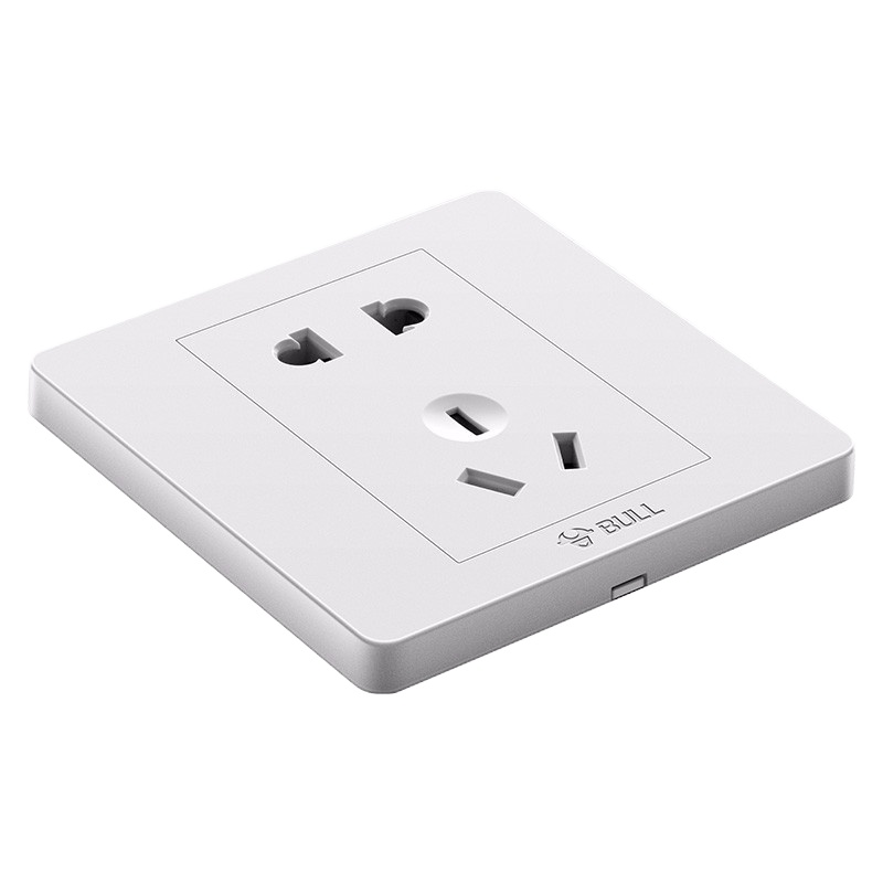 公牛开关插座面板五孔10A家用墙壁暗装G07 正五孔