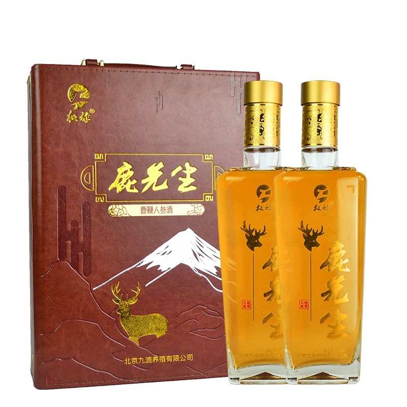 权禄 38度鹿鞭人参酒礼盒900ml可搭配人参鹿茸枸杞肉苁蓉玛咖淫羊藿牡蛎东革阿里男性营养生33   非补肾药酒